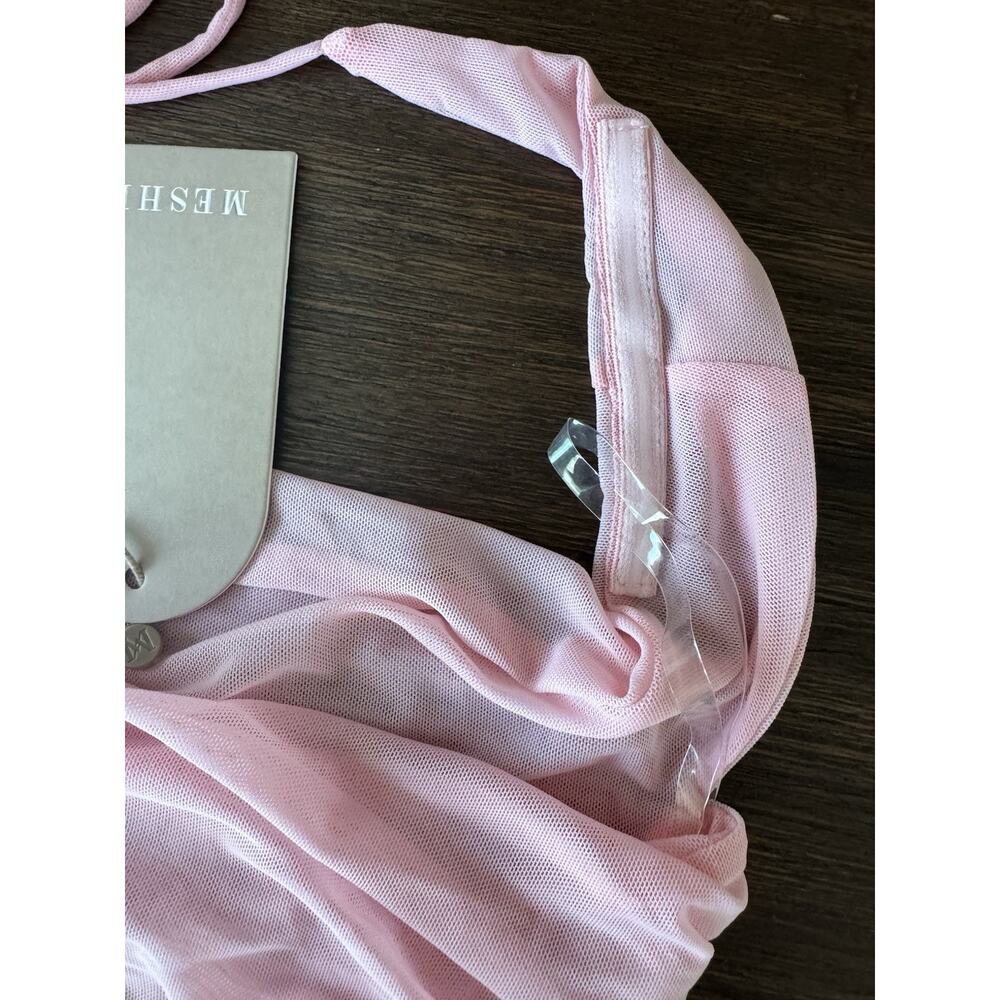 Meshki Candy Pink Crop Top Women’s Medium Brooklyn NWT - Picture 7 of 11